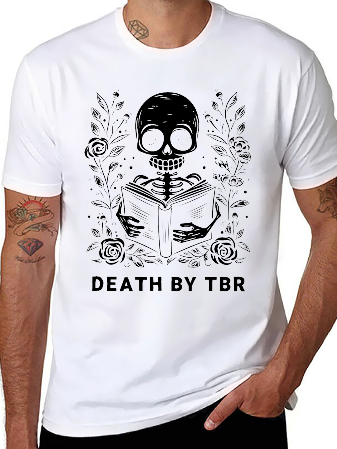 Death By TBR Black Graphic T-Shirt