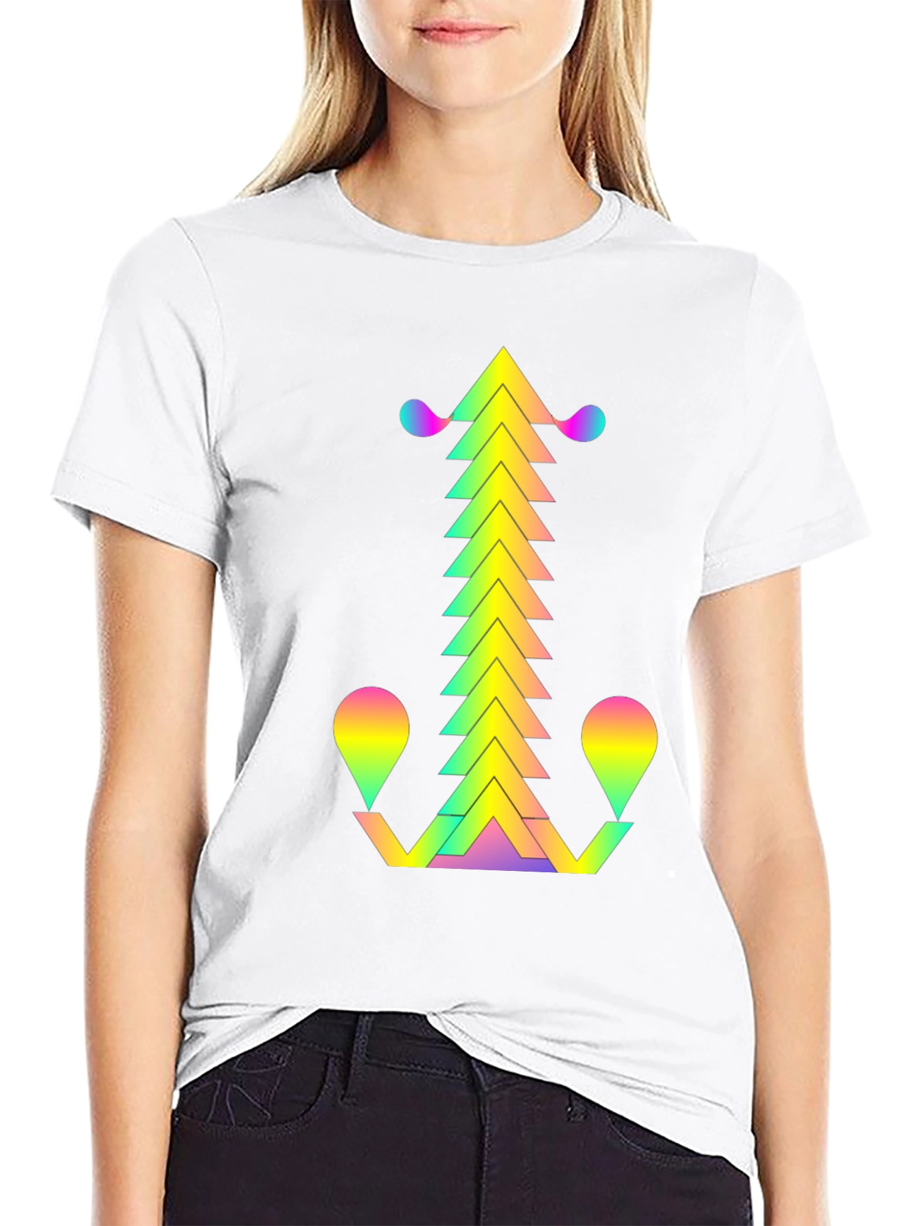 Geometric Gradient T-Shirt