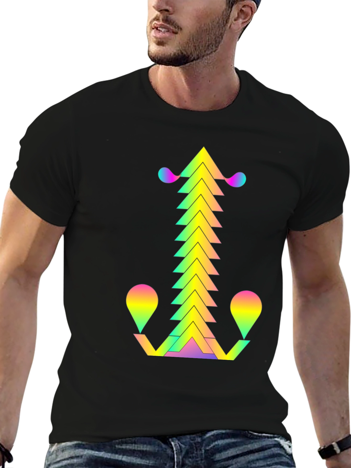 Geometric Gradient T-Shirt