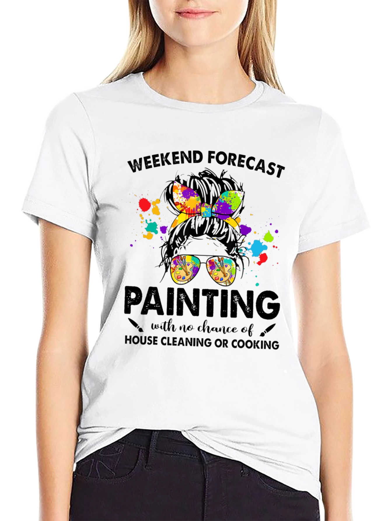 Weekend Forecast Painting T-Shirt