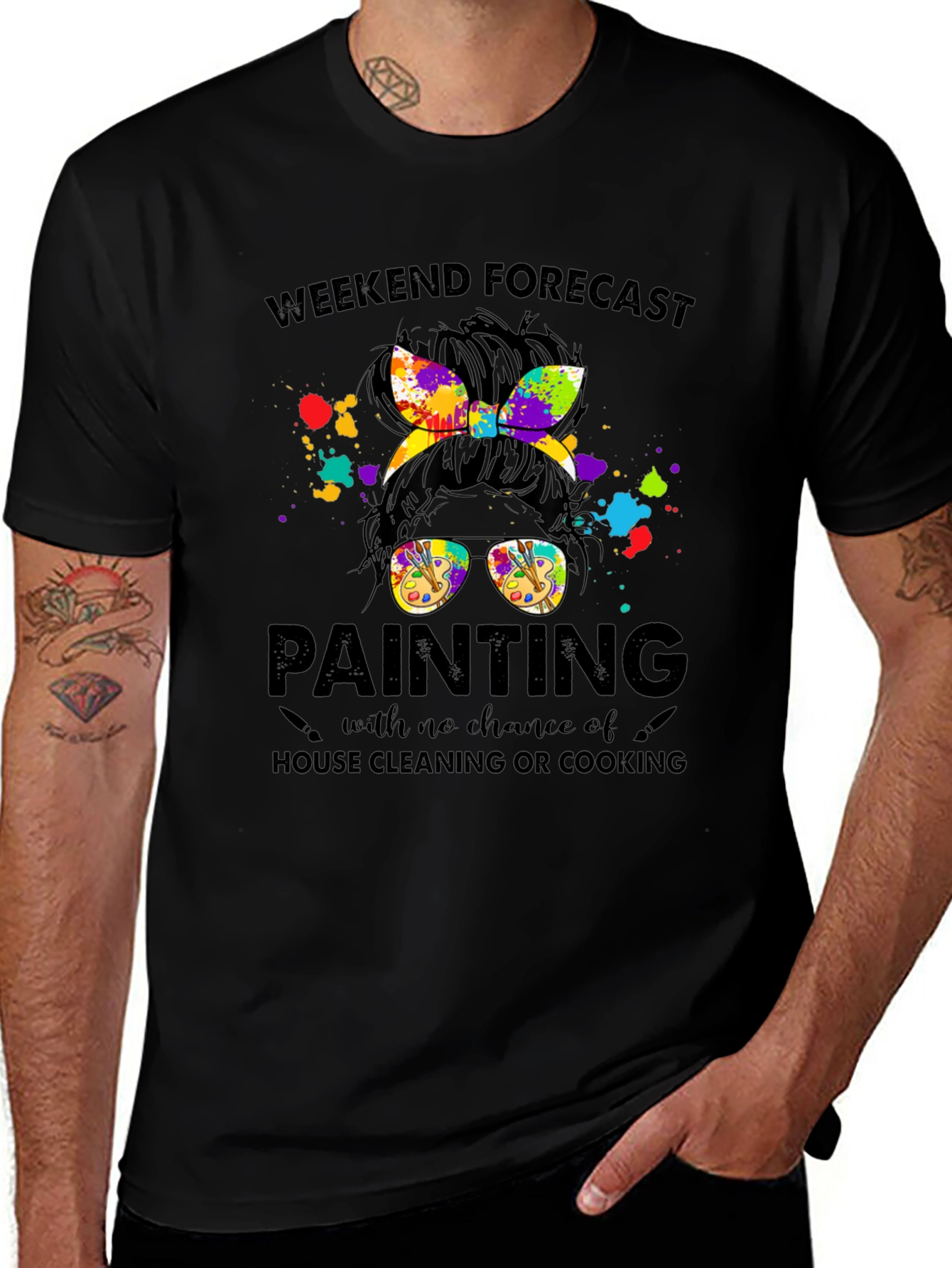 Weekend Forecast Painting T-Shirt