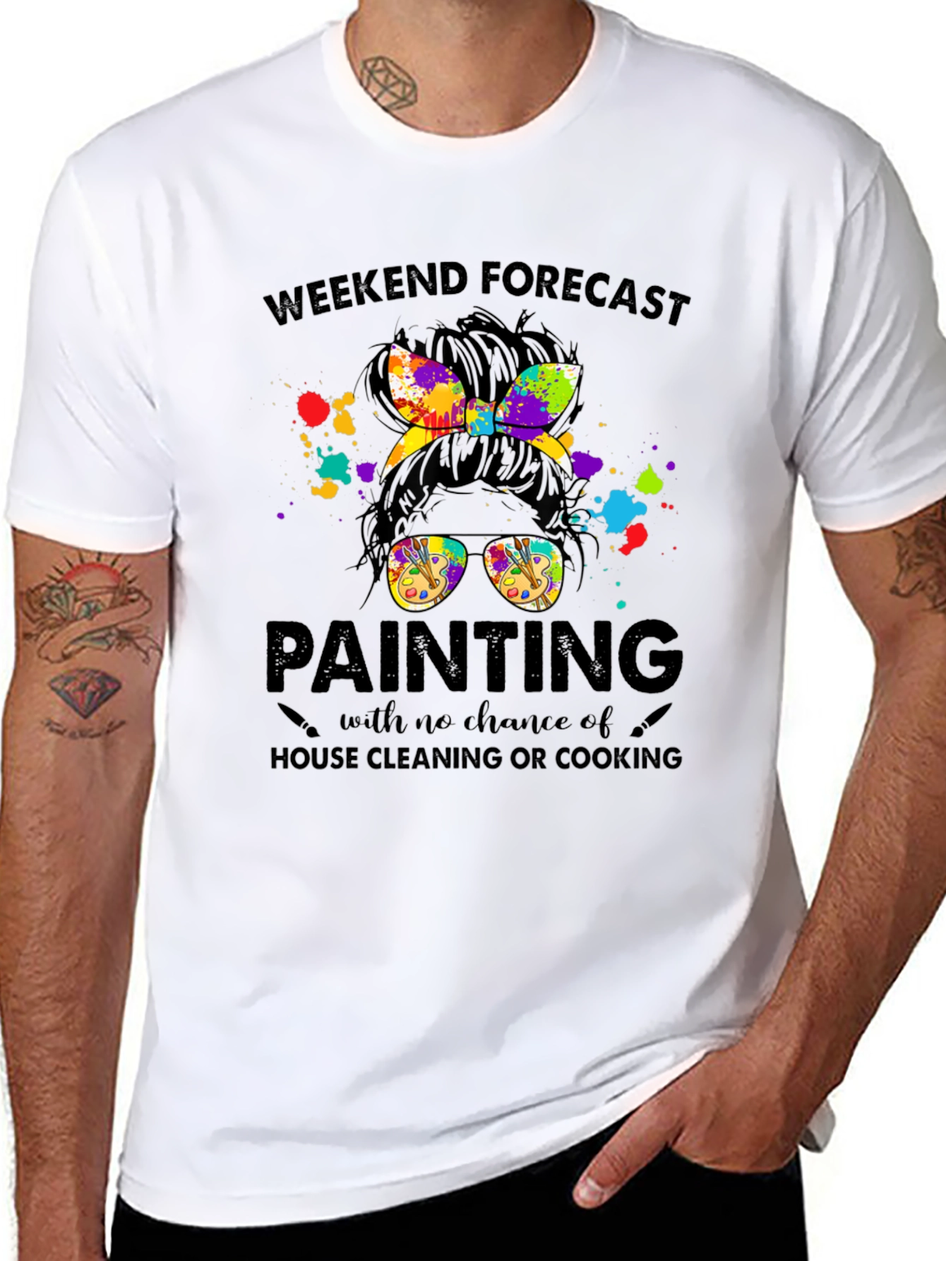 Weekend Forecast Painting T-Shirt