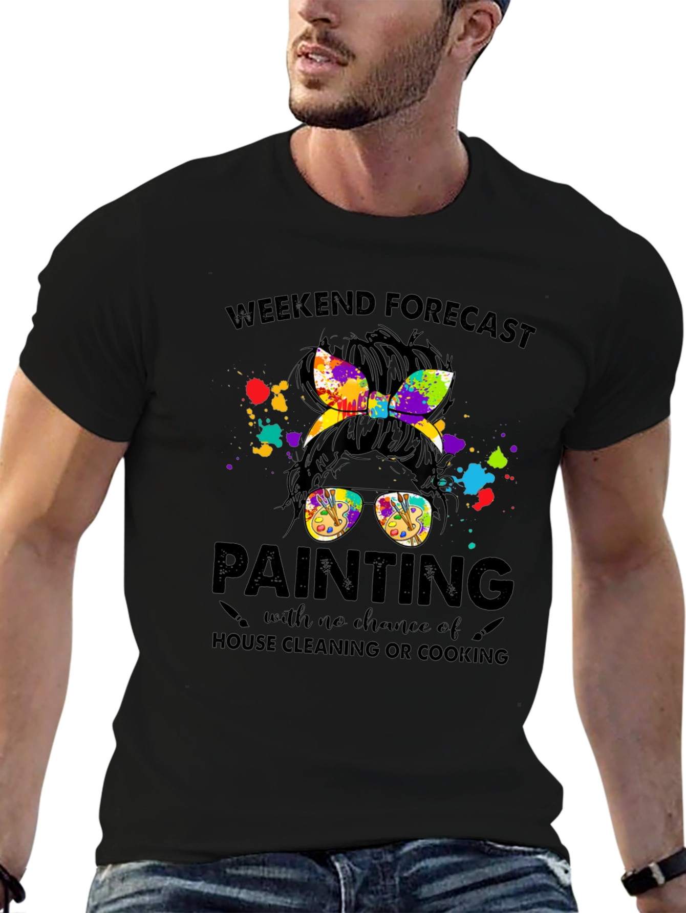Weekend Forecast Painting T-Shirt