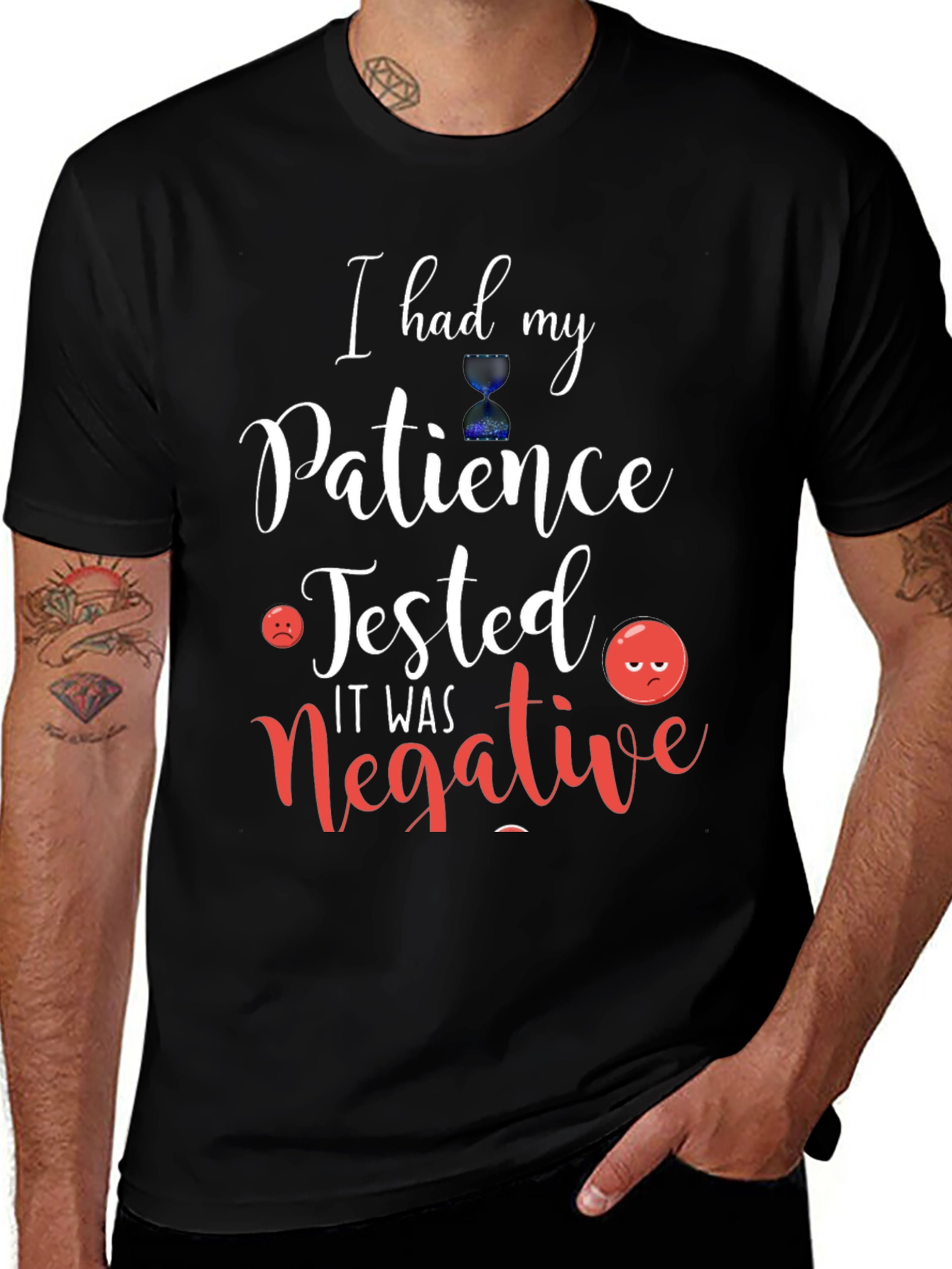 Humorous Patience Tested Graphic Tee