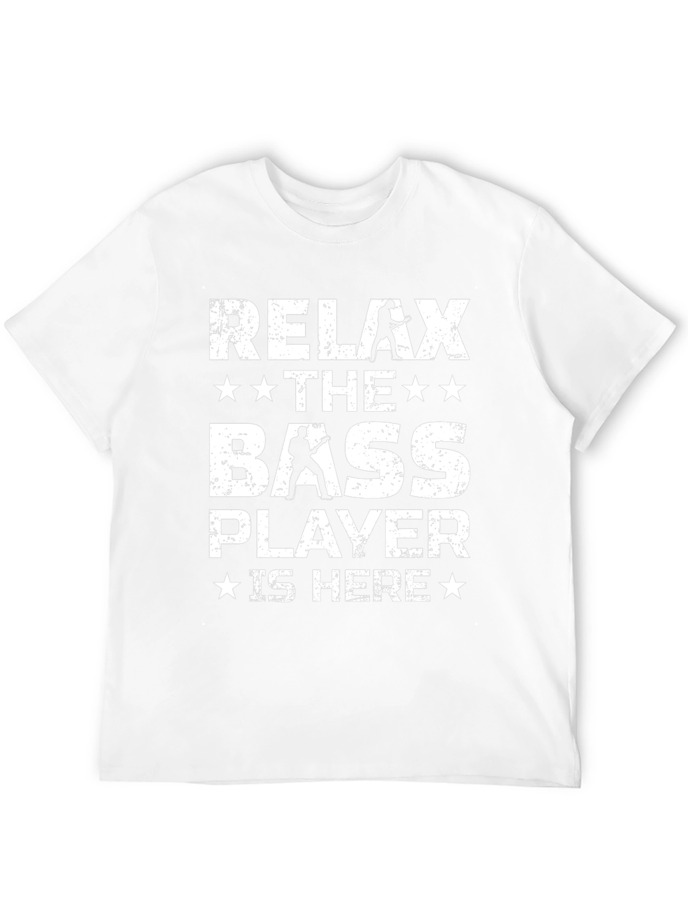 Relax The Bass Player Is Here - Black T-Shirt