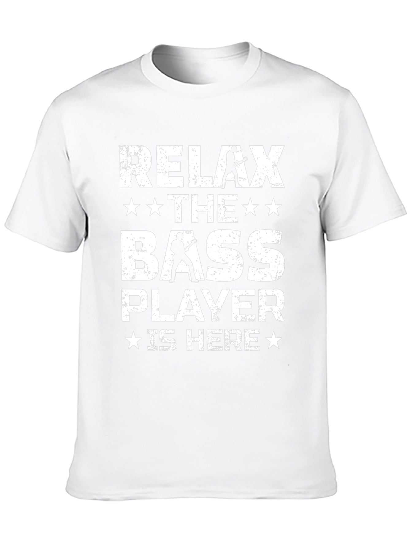 Relax The Bass Player Is Here - Black T-Shirt