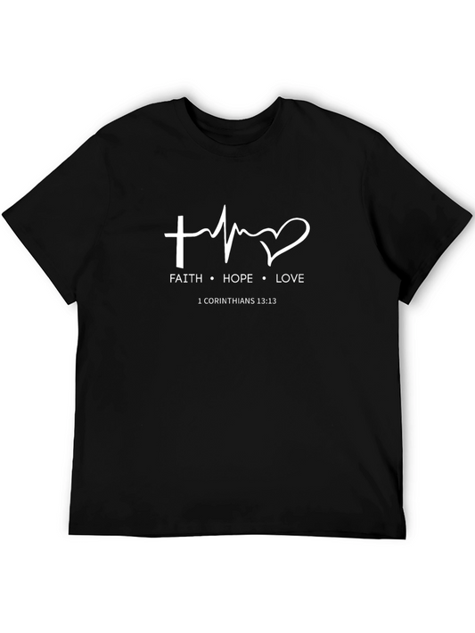 Faith Hope Love Graphic Tee - 1 Corinthians 13:13