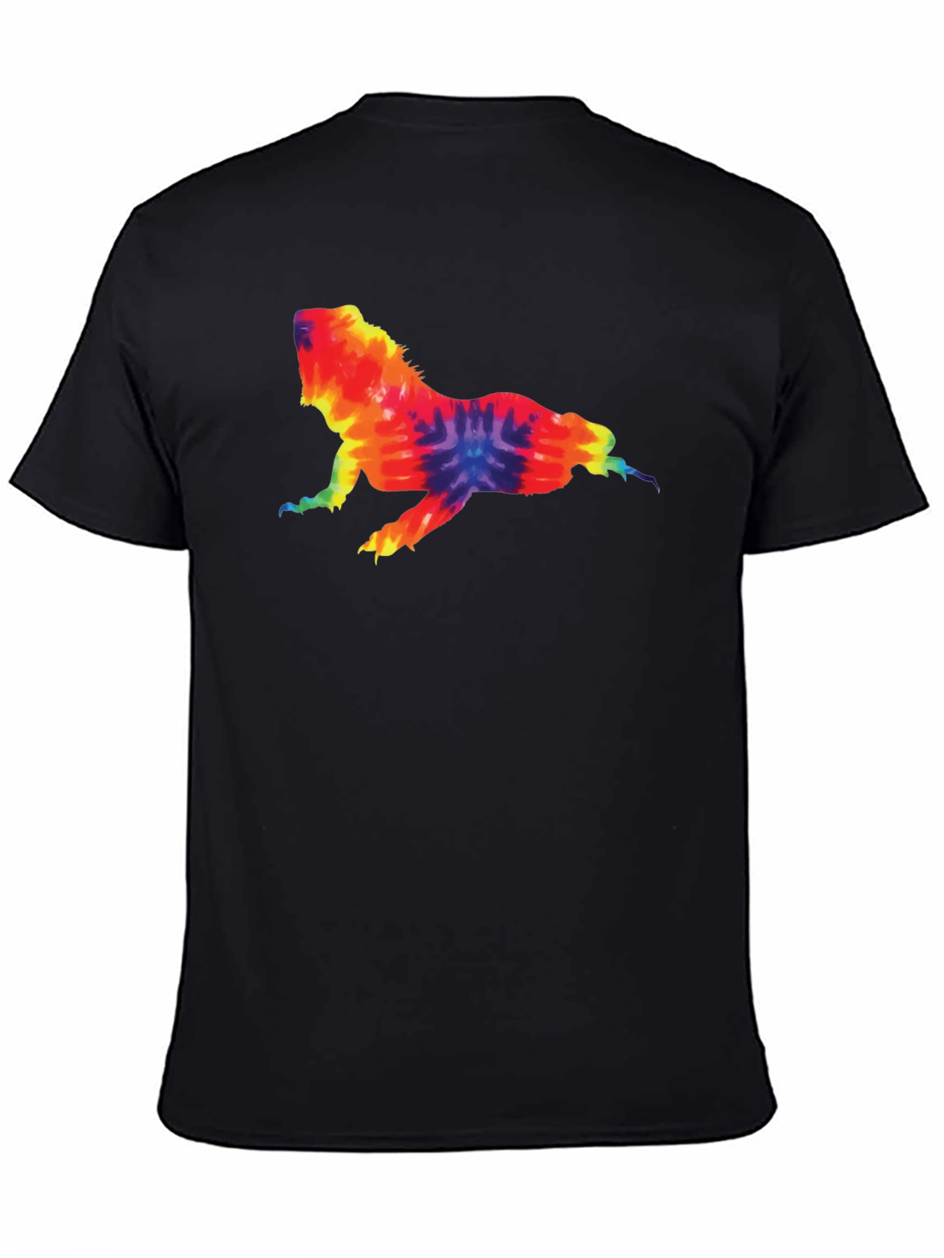 Tie Dye Lizard Graphic Tee - Cool & Casual