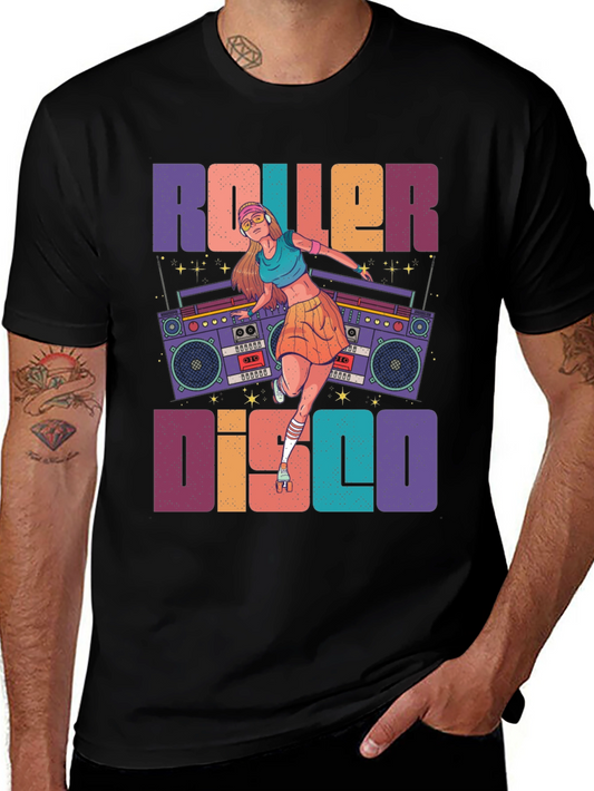 Roller Disco Graphic Tee - Retro Style