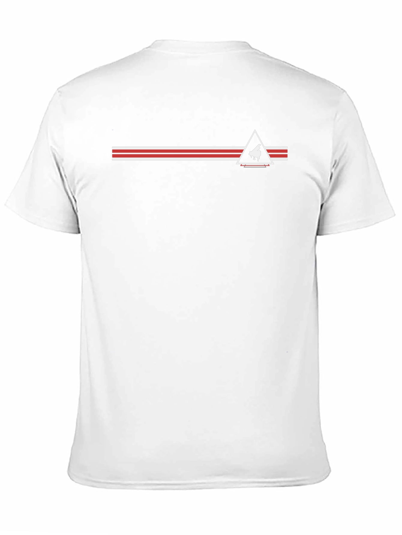 Piano Triangle Graphic Tee - Stylish Mens Black T-Shirt