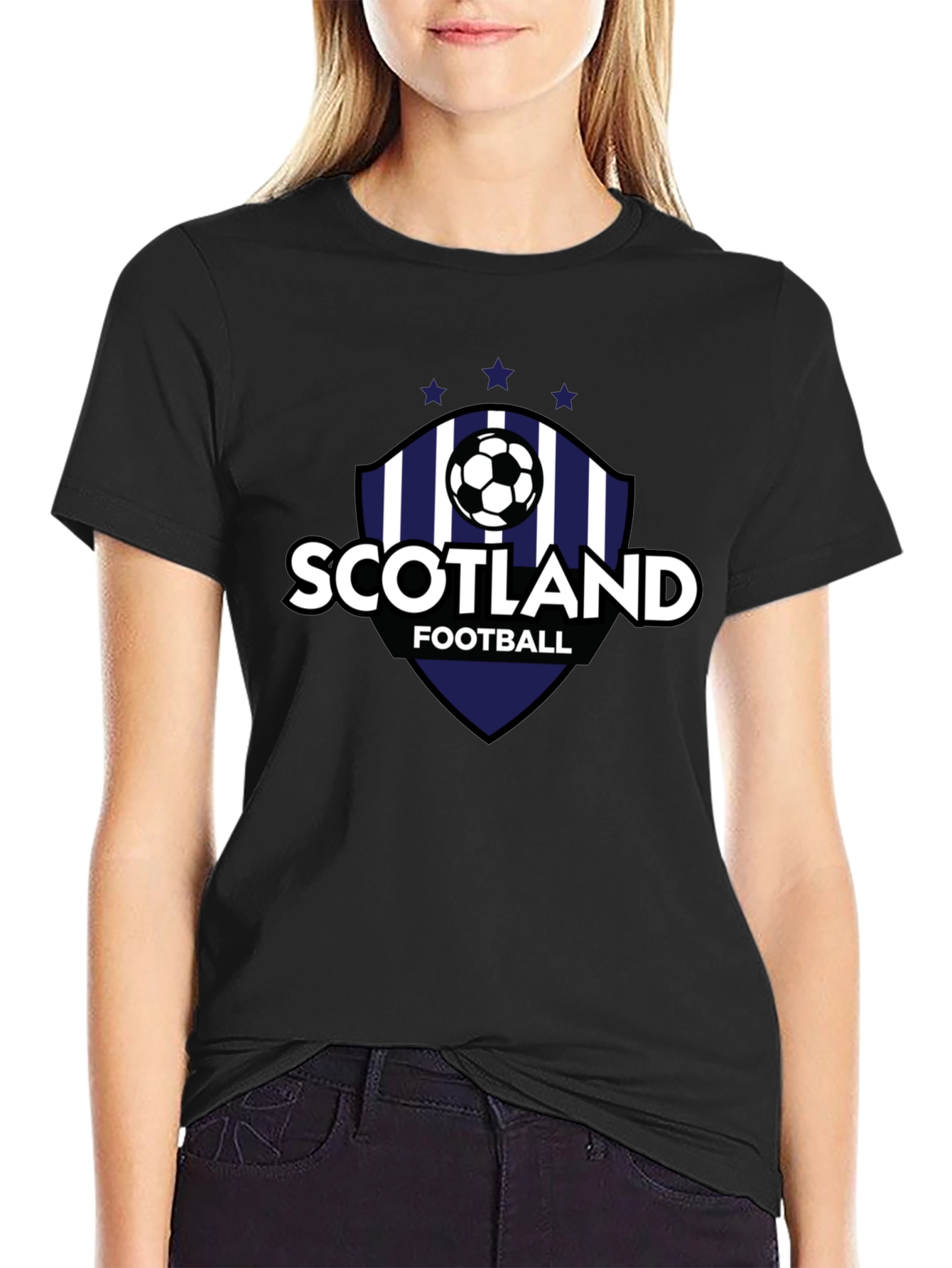 Scotland Football T-Shirt Black