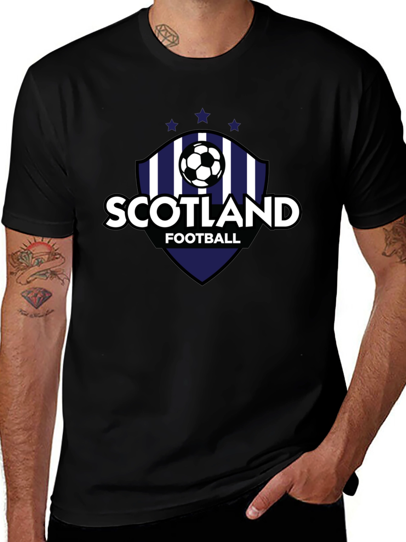 Scotland Football T-Shirt Black