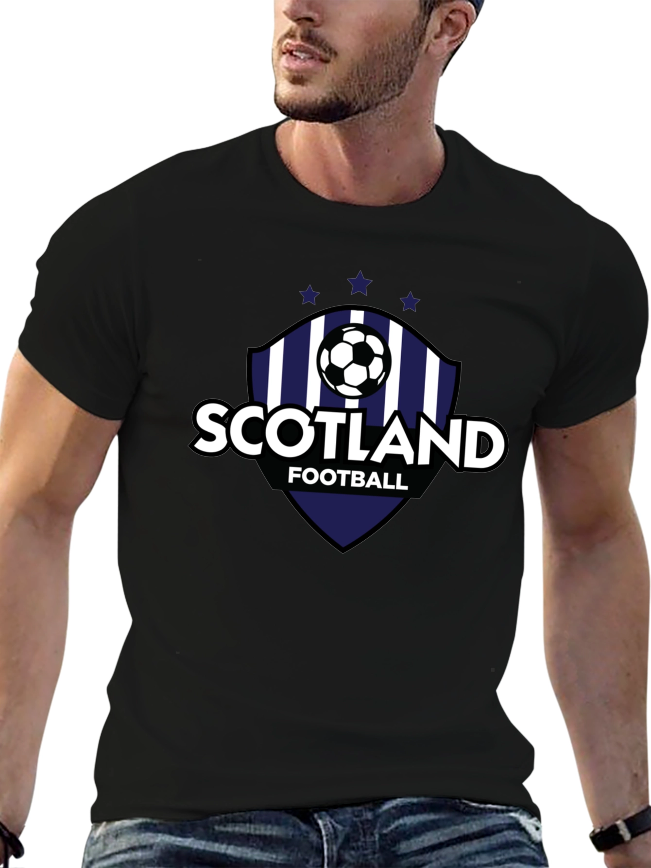Scotland Football T-Shirt Black