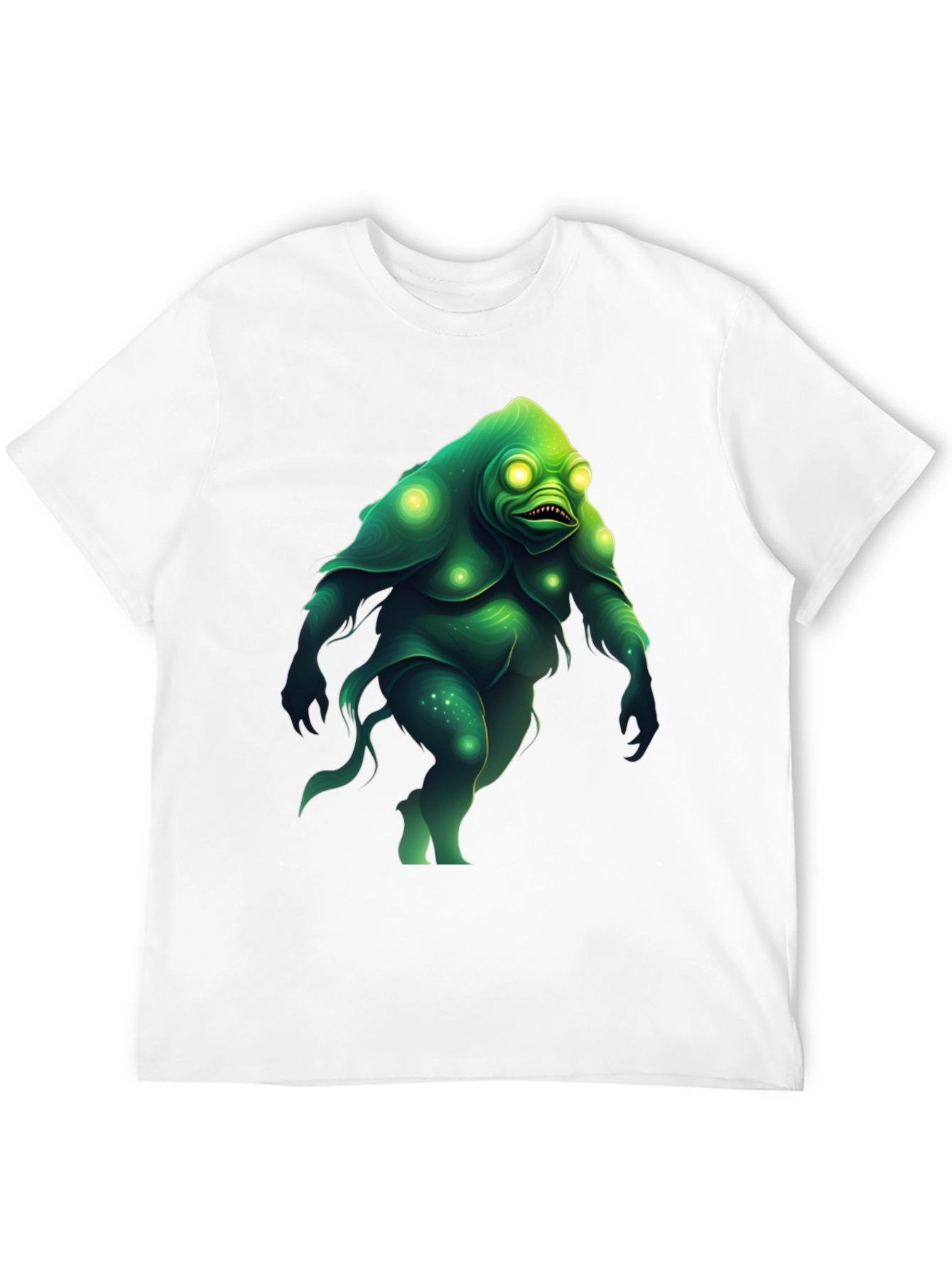 Green Monster Graphic Tee - Unique Creature Design T-Shirt