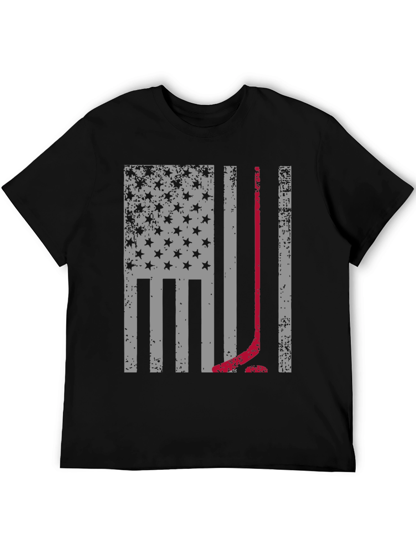 Hockey American Flag T-Shirt