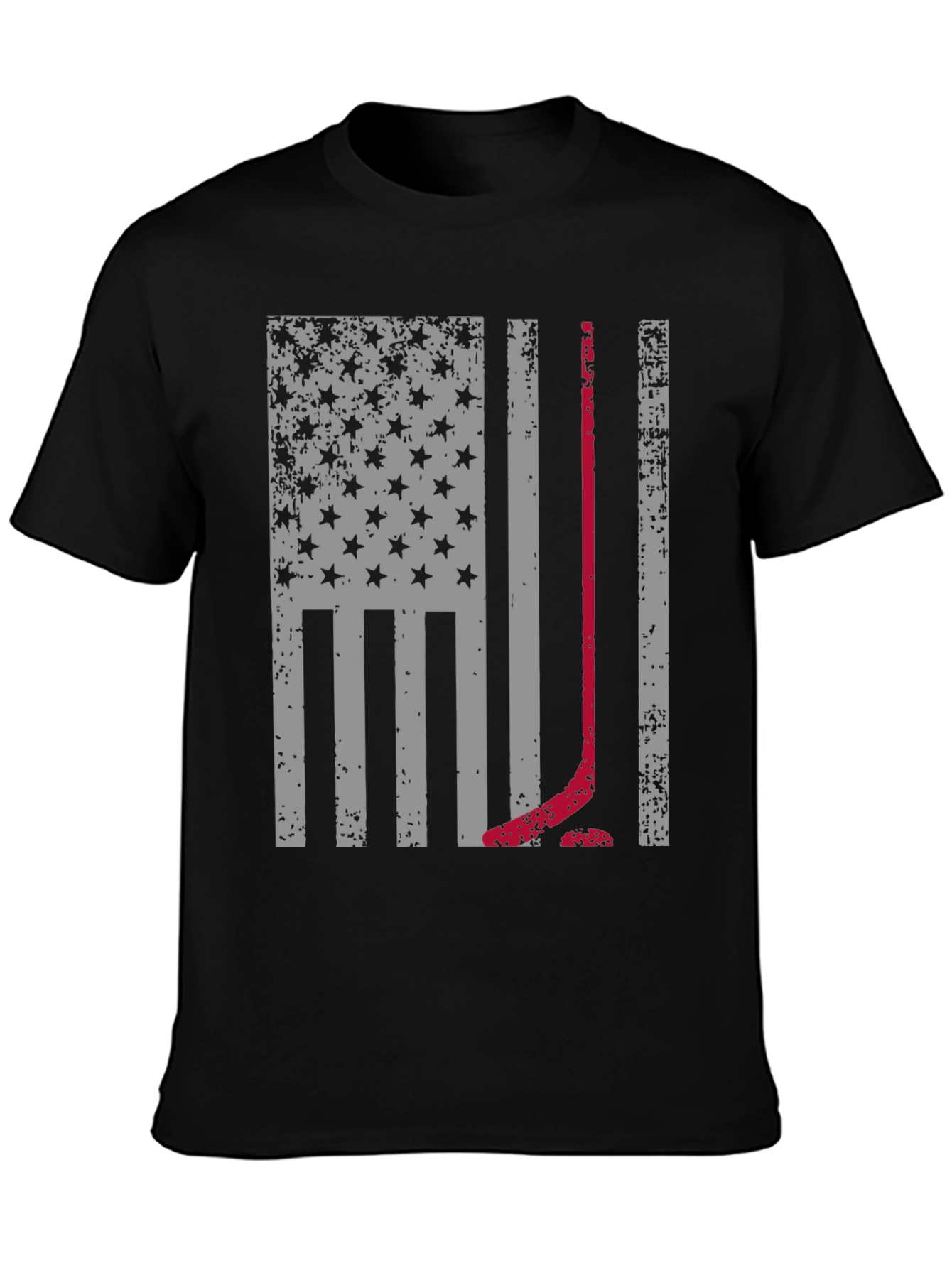 Hockey American Flag T-Shirt