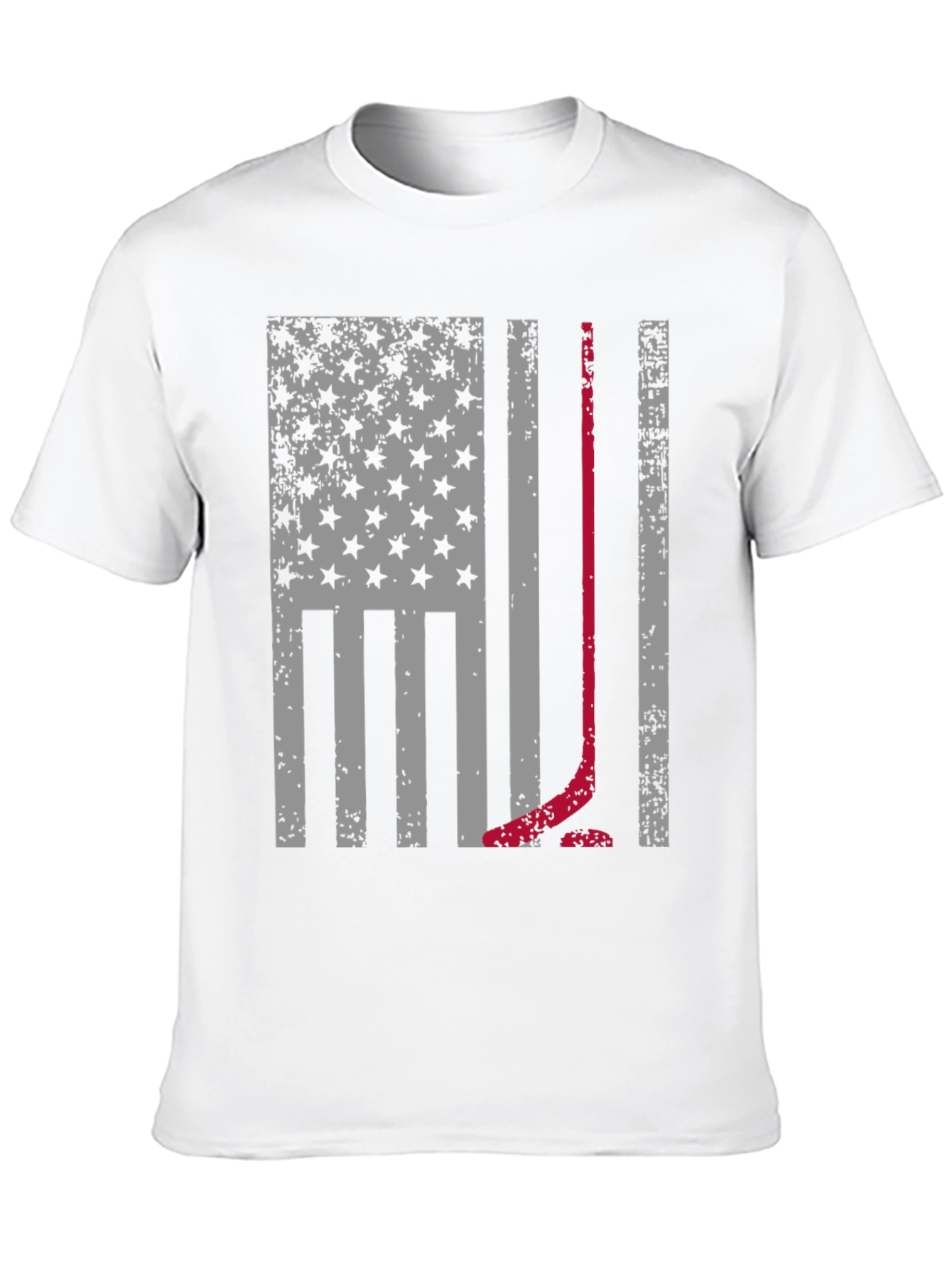 Hockey American Flag T-Shirt