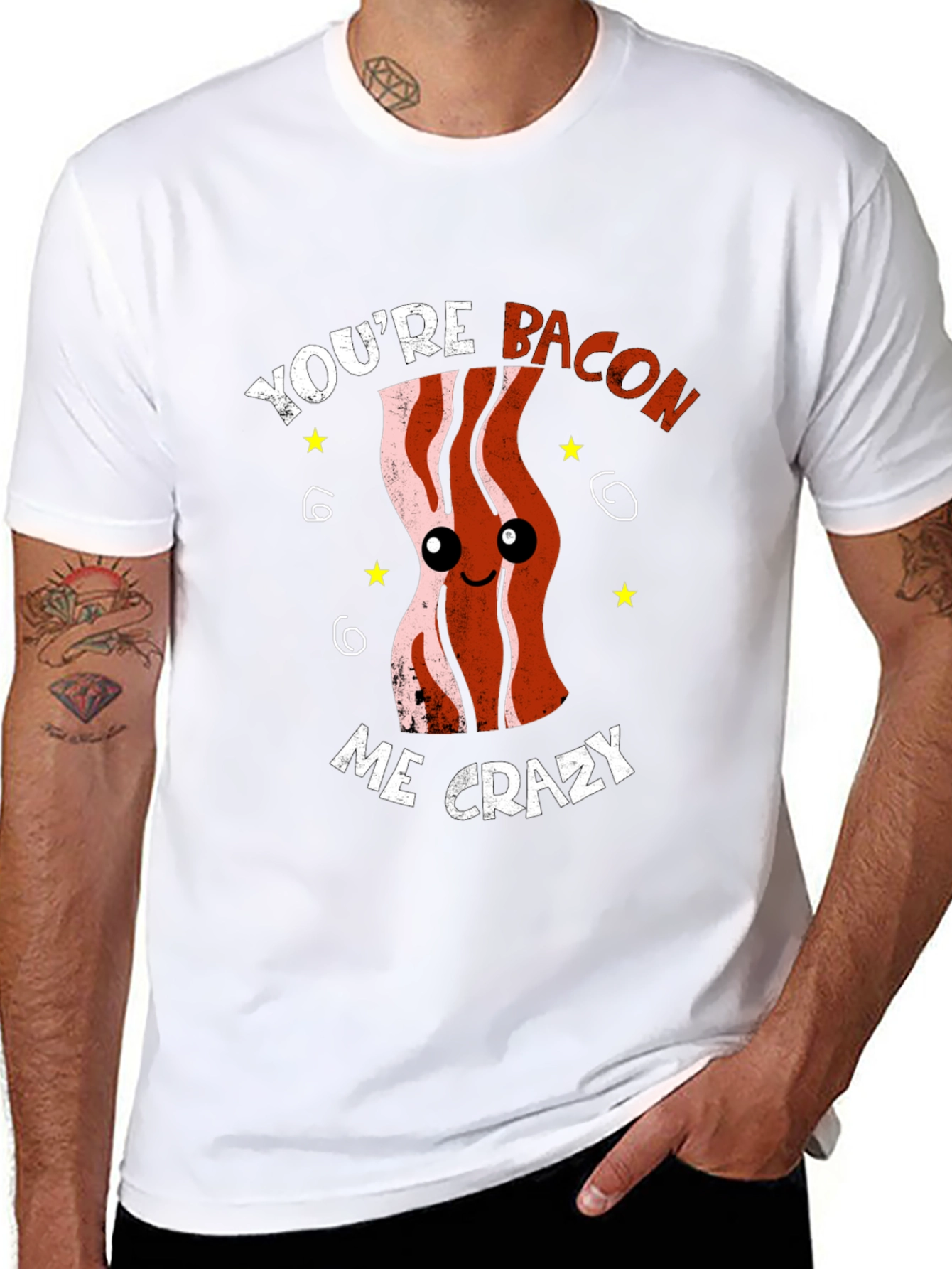 Youre Bacon Me Crazy Funny Graphic T-Shirt