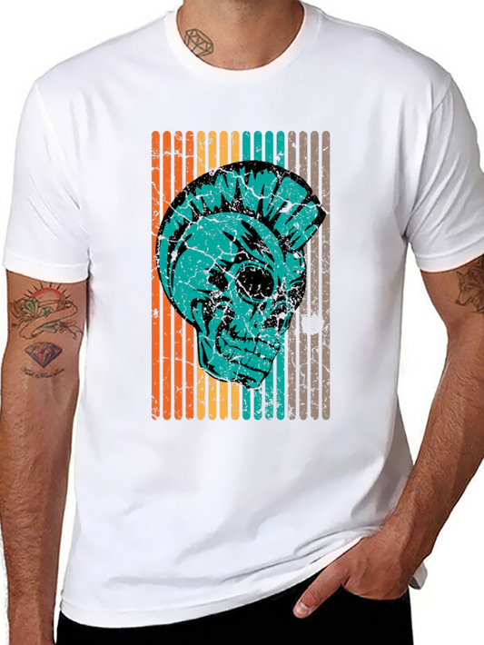 Retro Punk Skull T-Shirt - Vintage Style