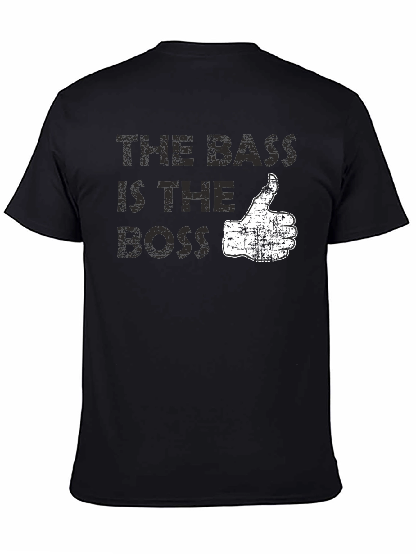 The Bass is the Boss Graphic Tee - Black