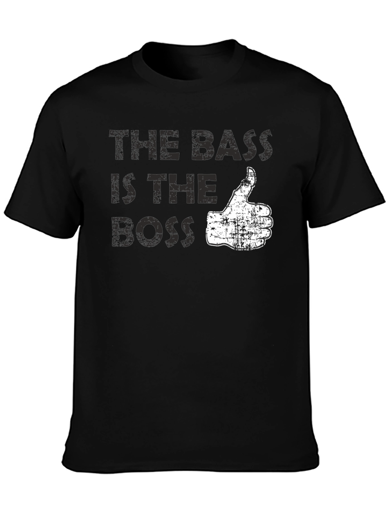 The Bass is the Boss Graphic Tee - Black