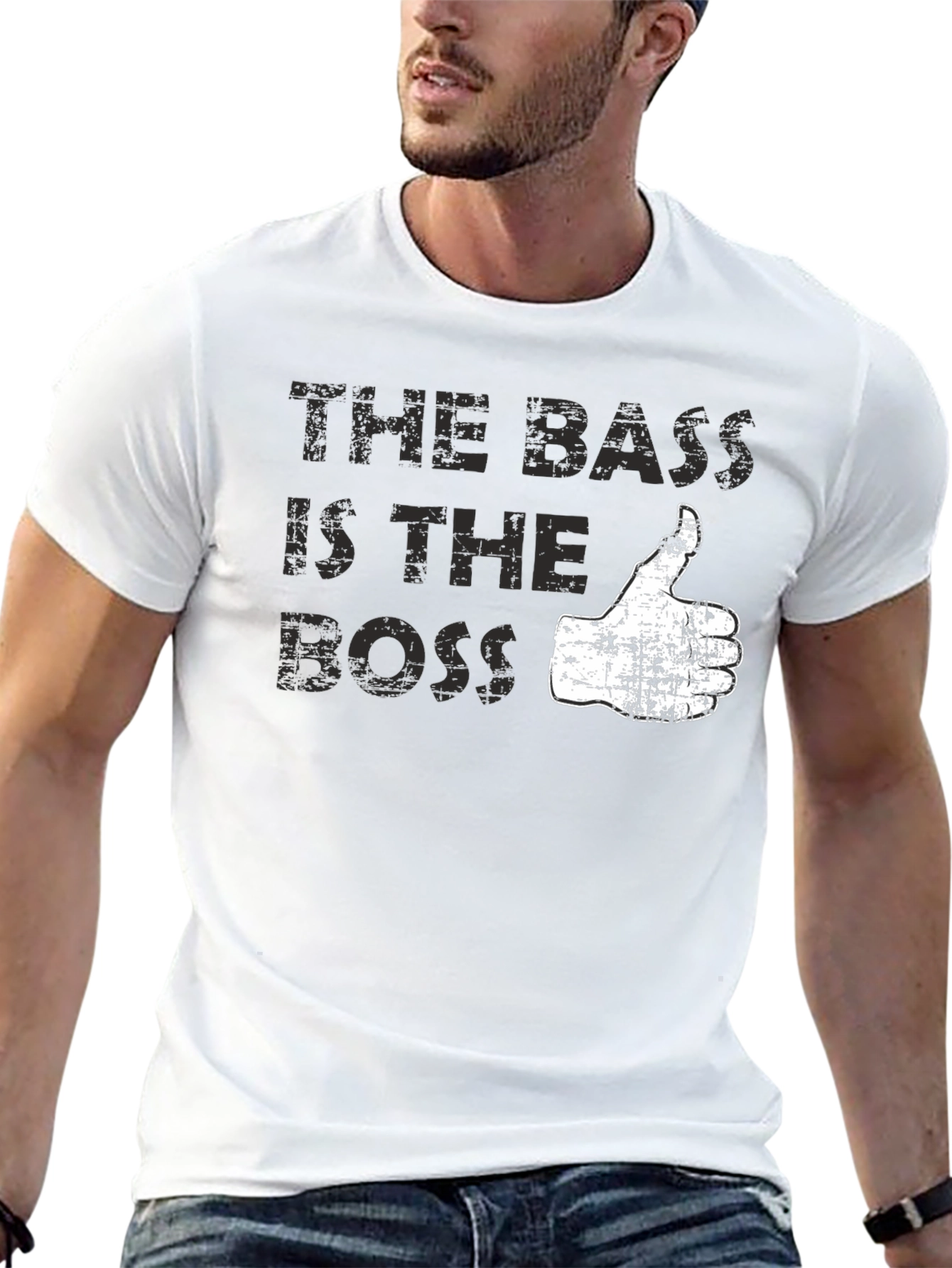 The Bass is the Boss Graphic Tee - Black