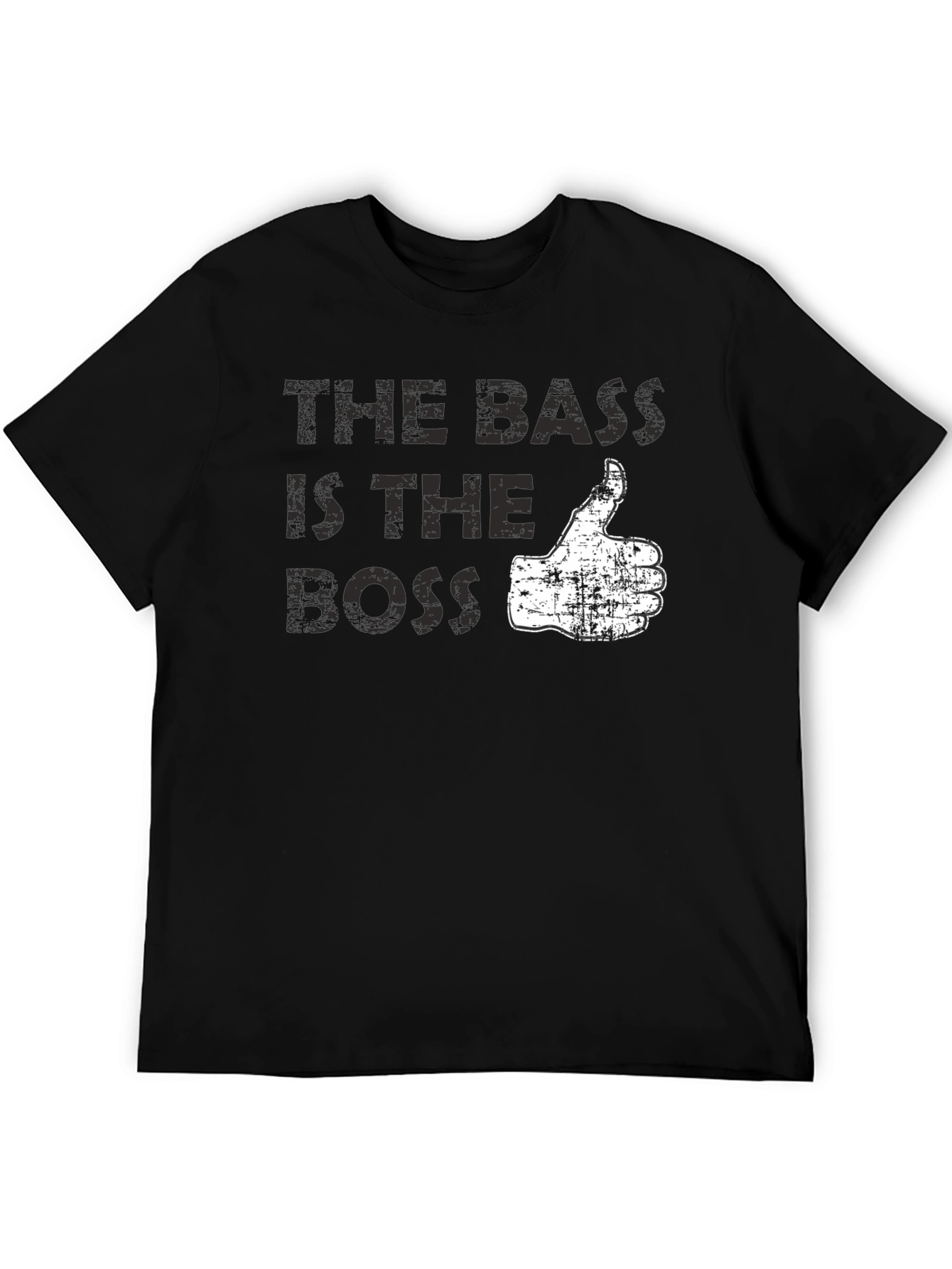 The Bass is the Boss Graphic Tee - Black