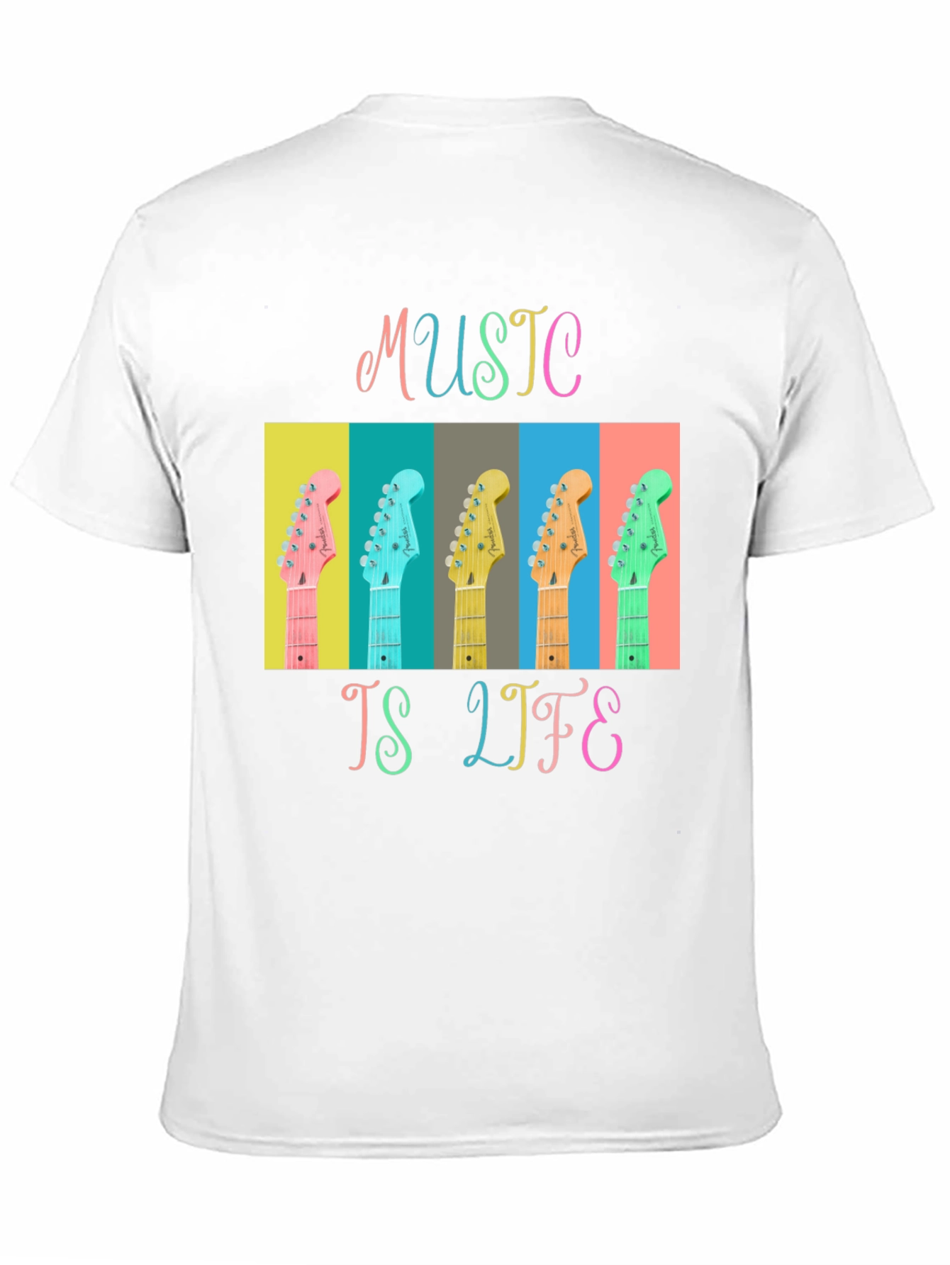 Music is Life Guitar T-Shirt