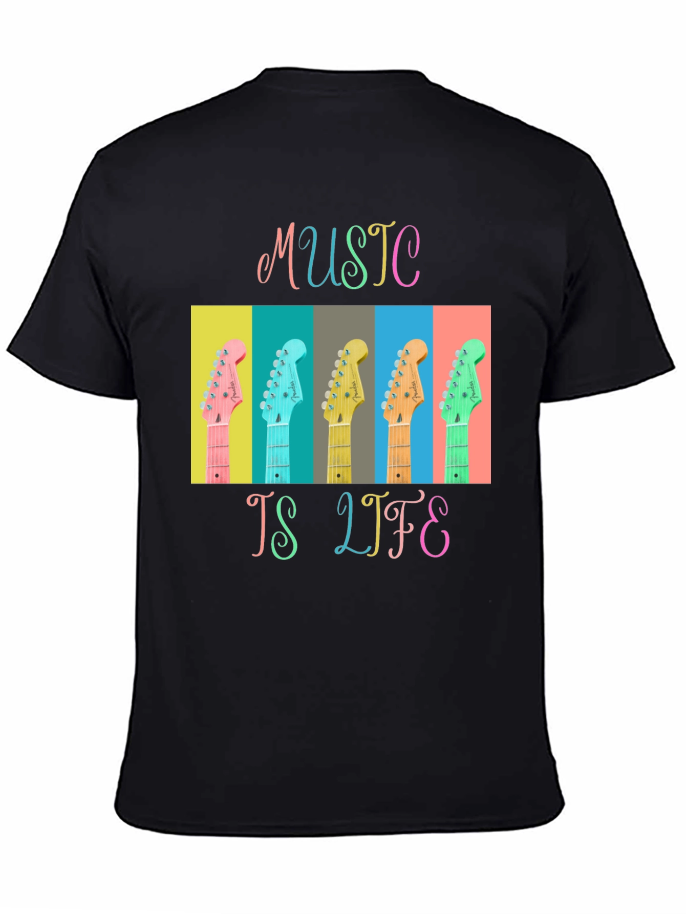 Music is Life Guitar T-Shirt