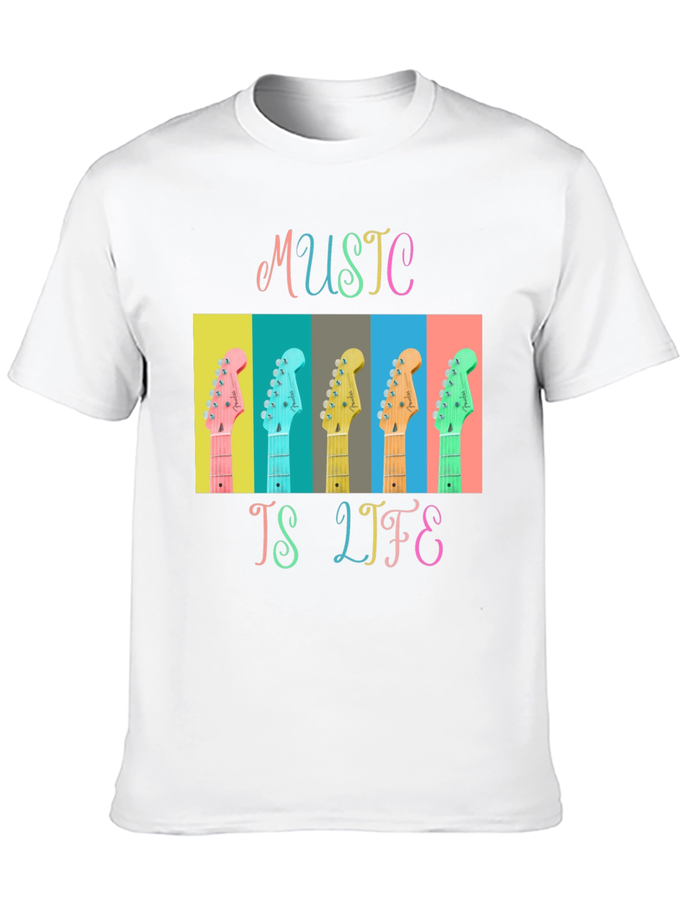 Music is Life Guitar T-Shirt