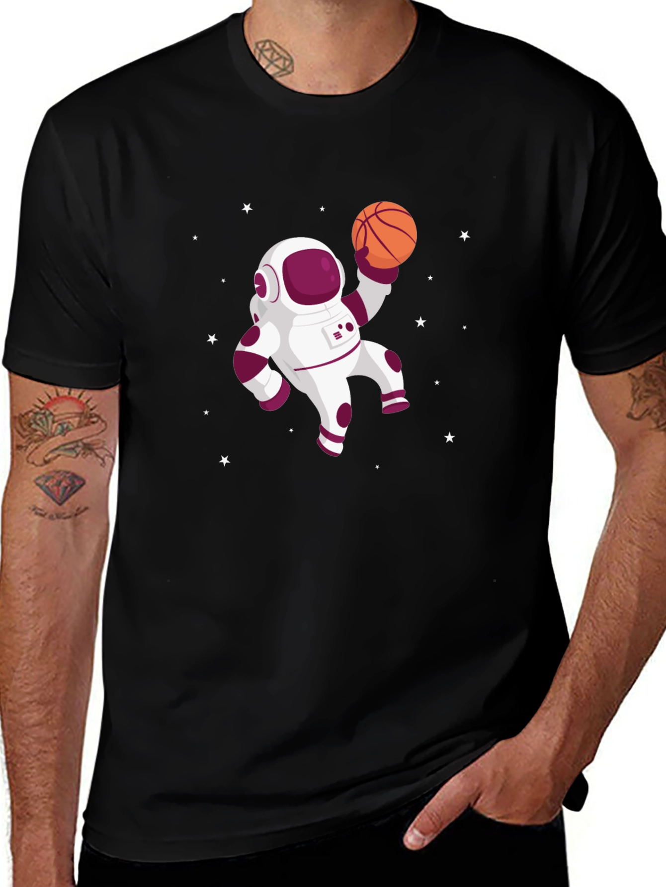 Astronaut Basketball T-Shirt