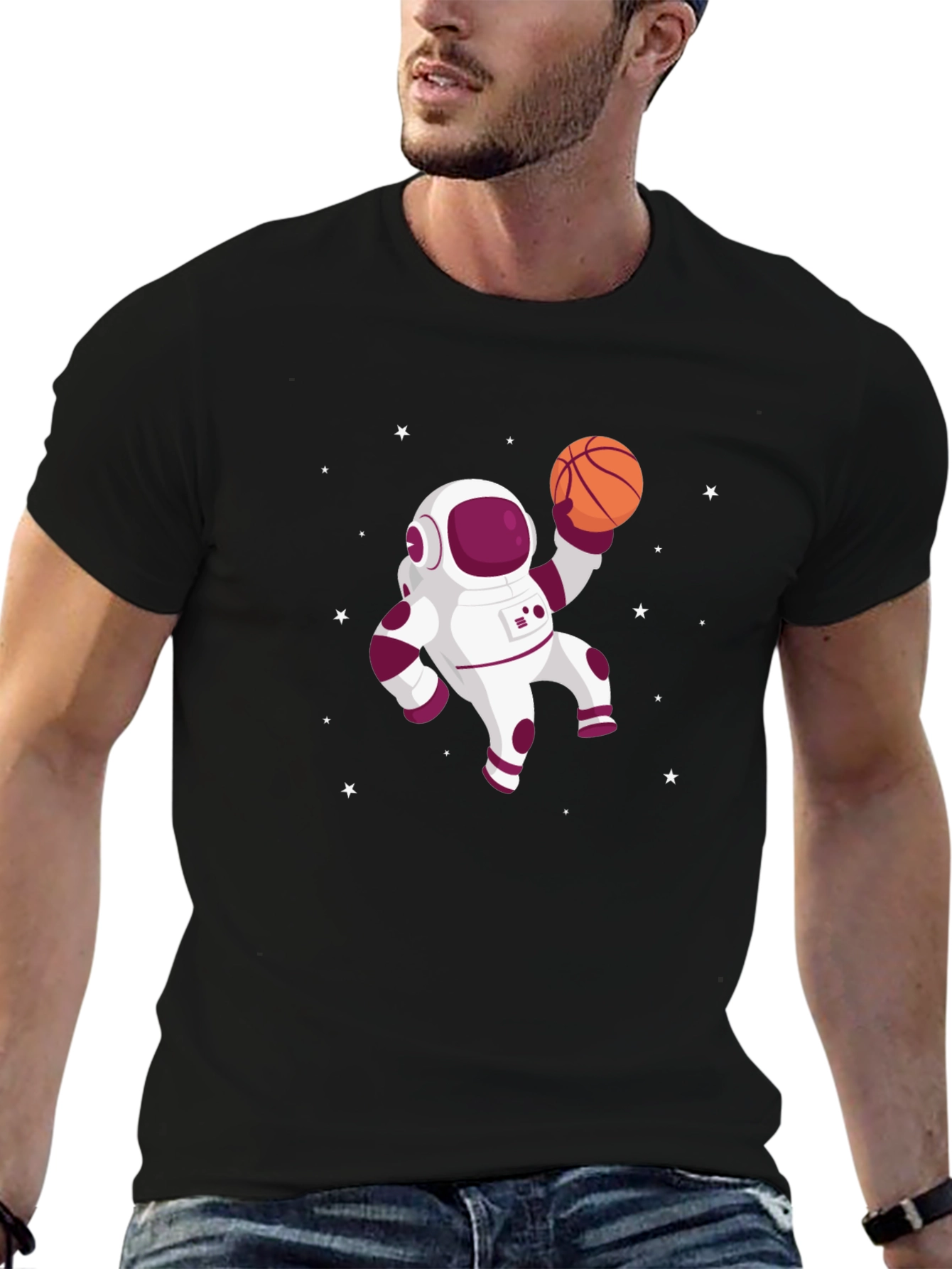 Astronaut Basketball T-Shirt