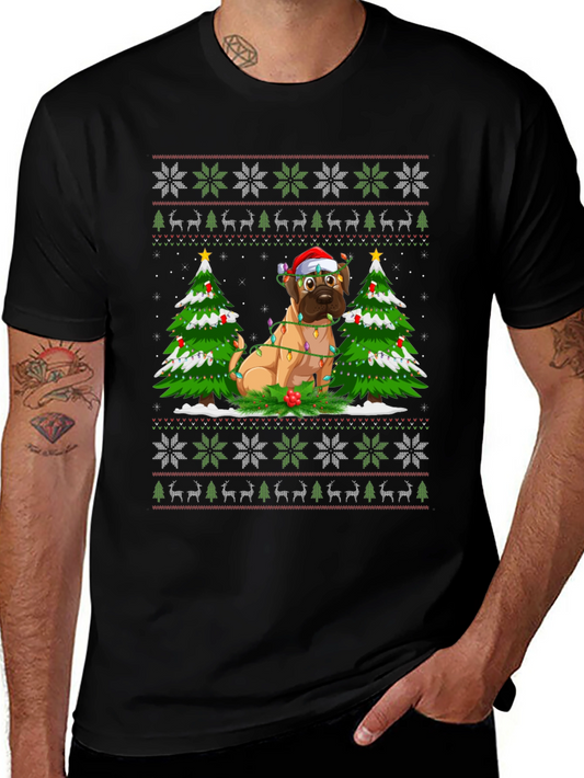 Festive Dog Christmas T-Shirt