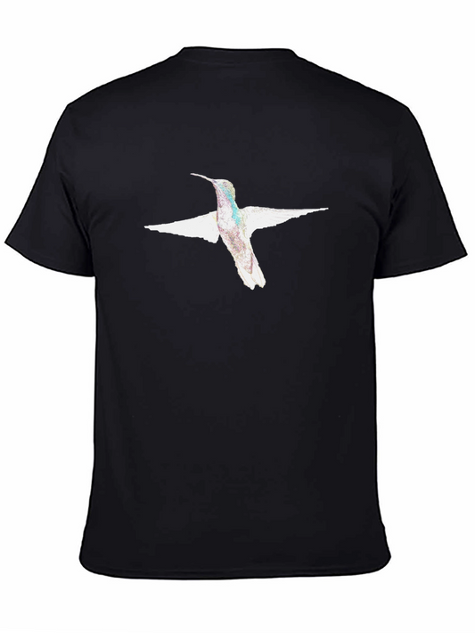 Hummingbird Graphic Black T-Shirt