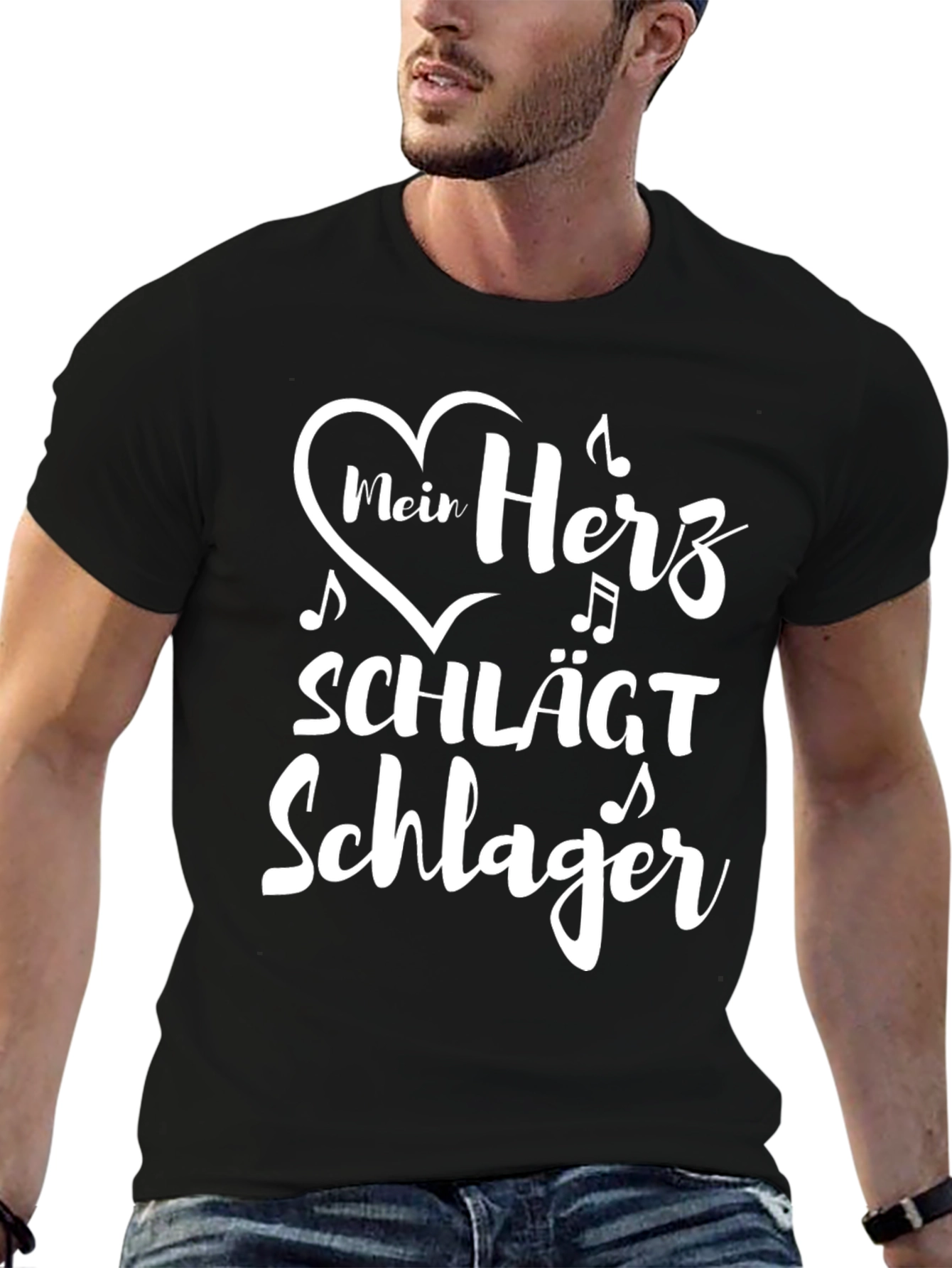 Mein Herz Schlager T-Shirt - Music Lover Tee