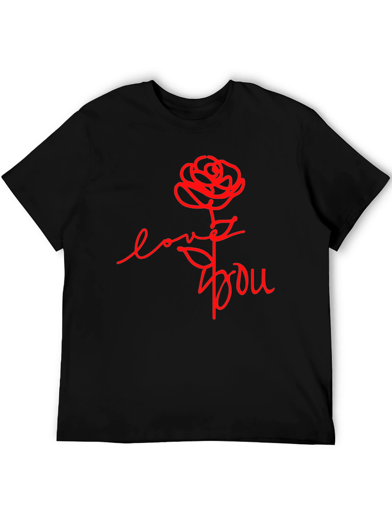 Love You Rose Graphic Tee