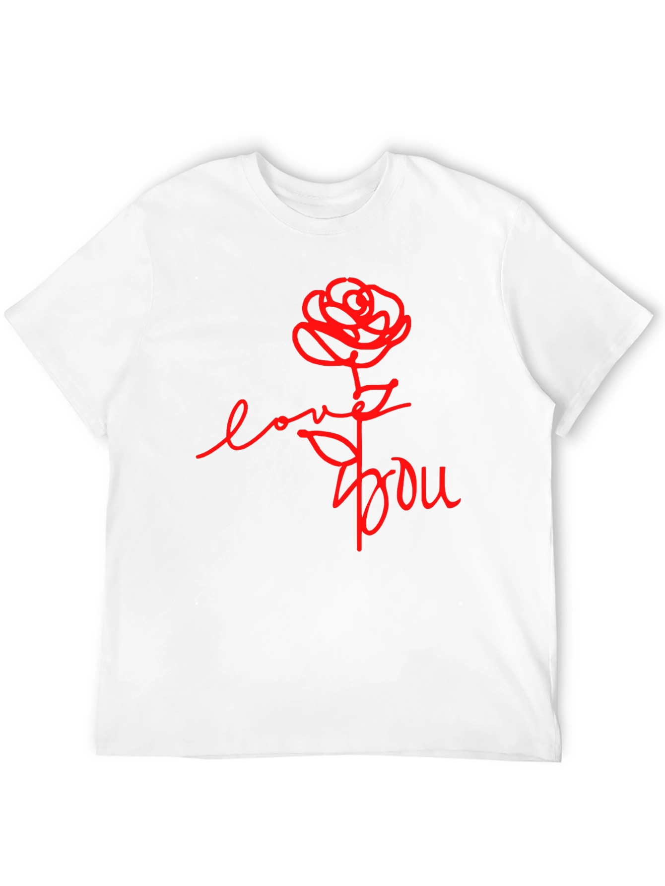Love You Rose Graphic Tee