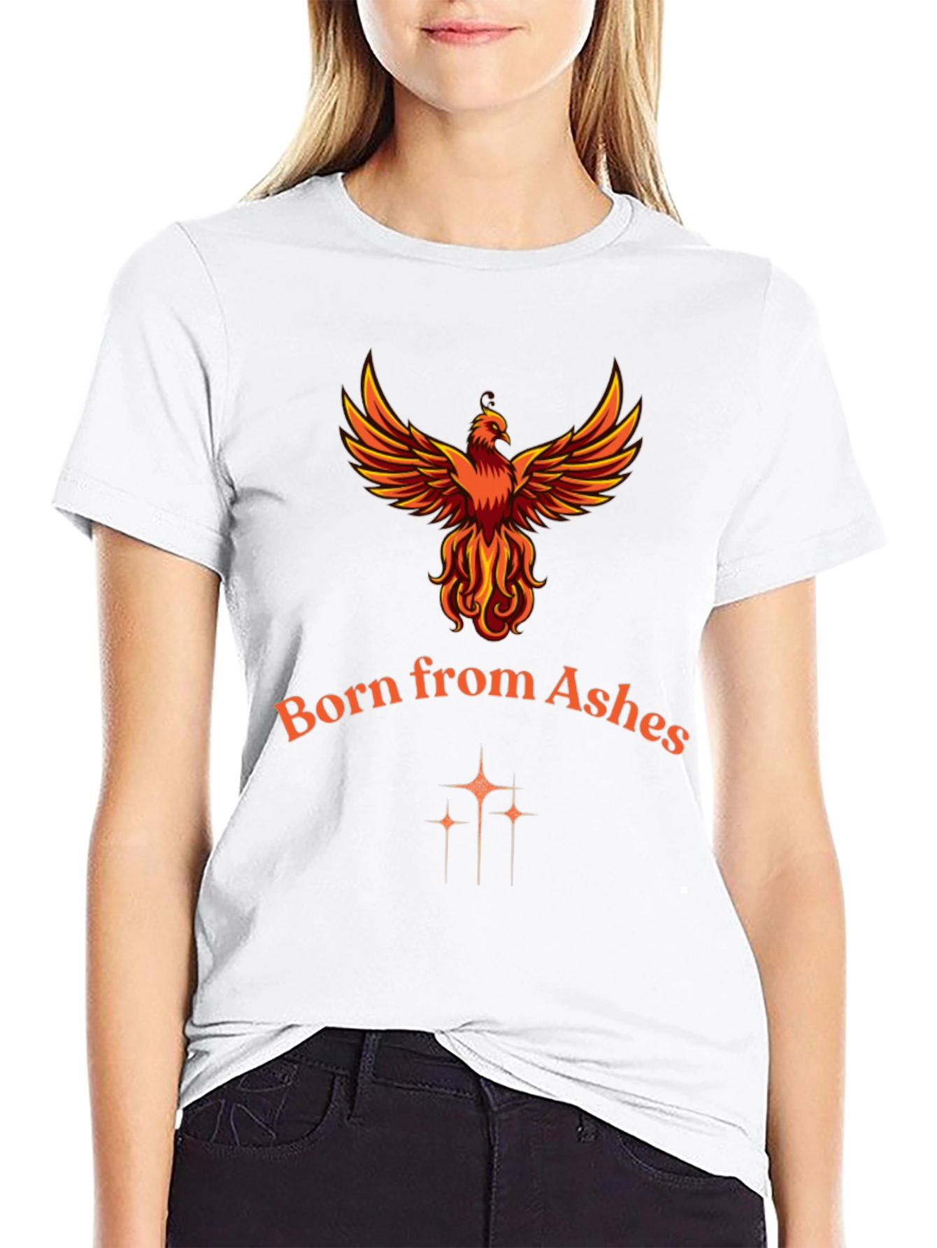 Phoenix Born From Ashes Graphic T-Shirt