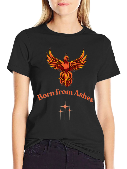 Phoenix Born From Ashes Graphic T-Shirt