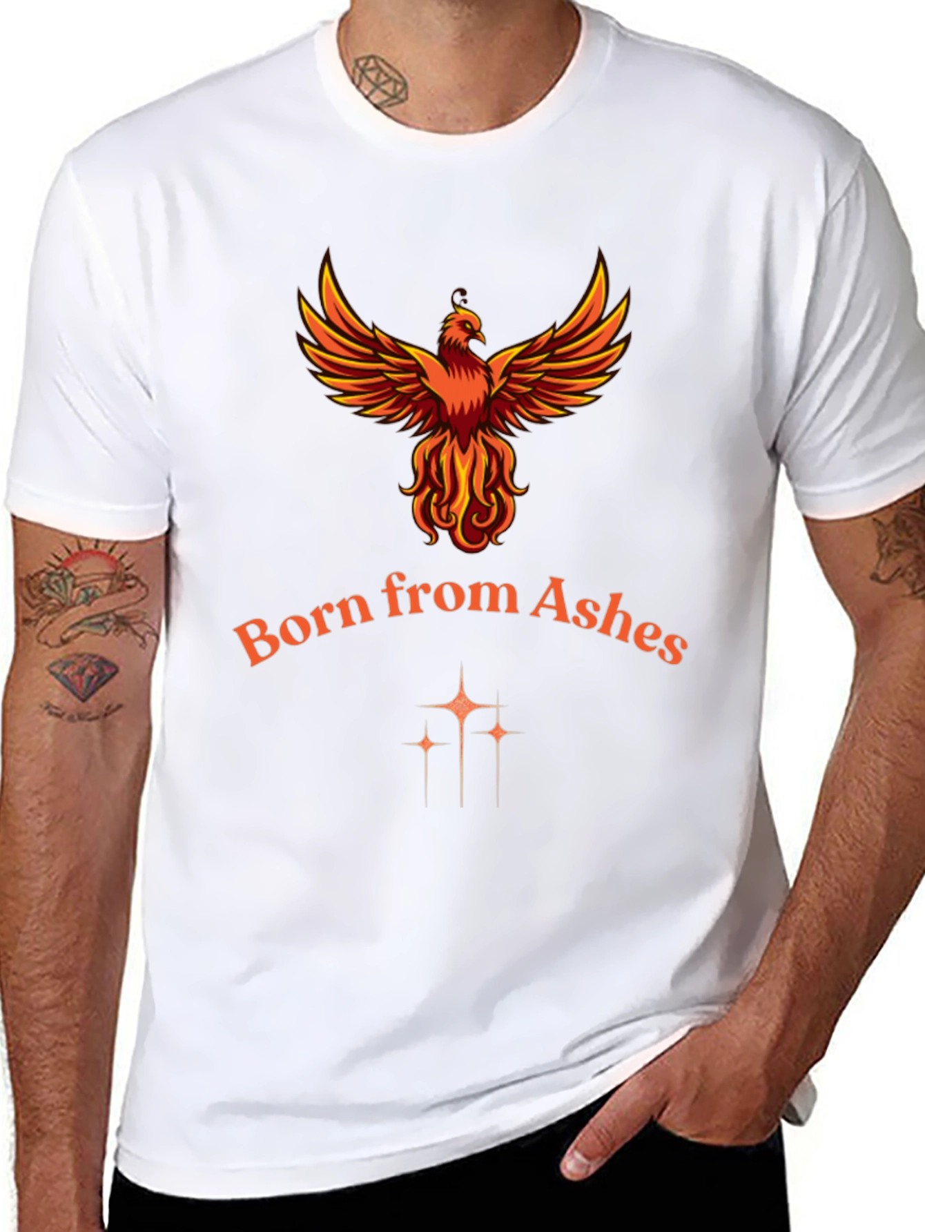 Phoenix Born From Ashes Graphic T-Shirt