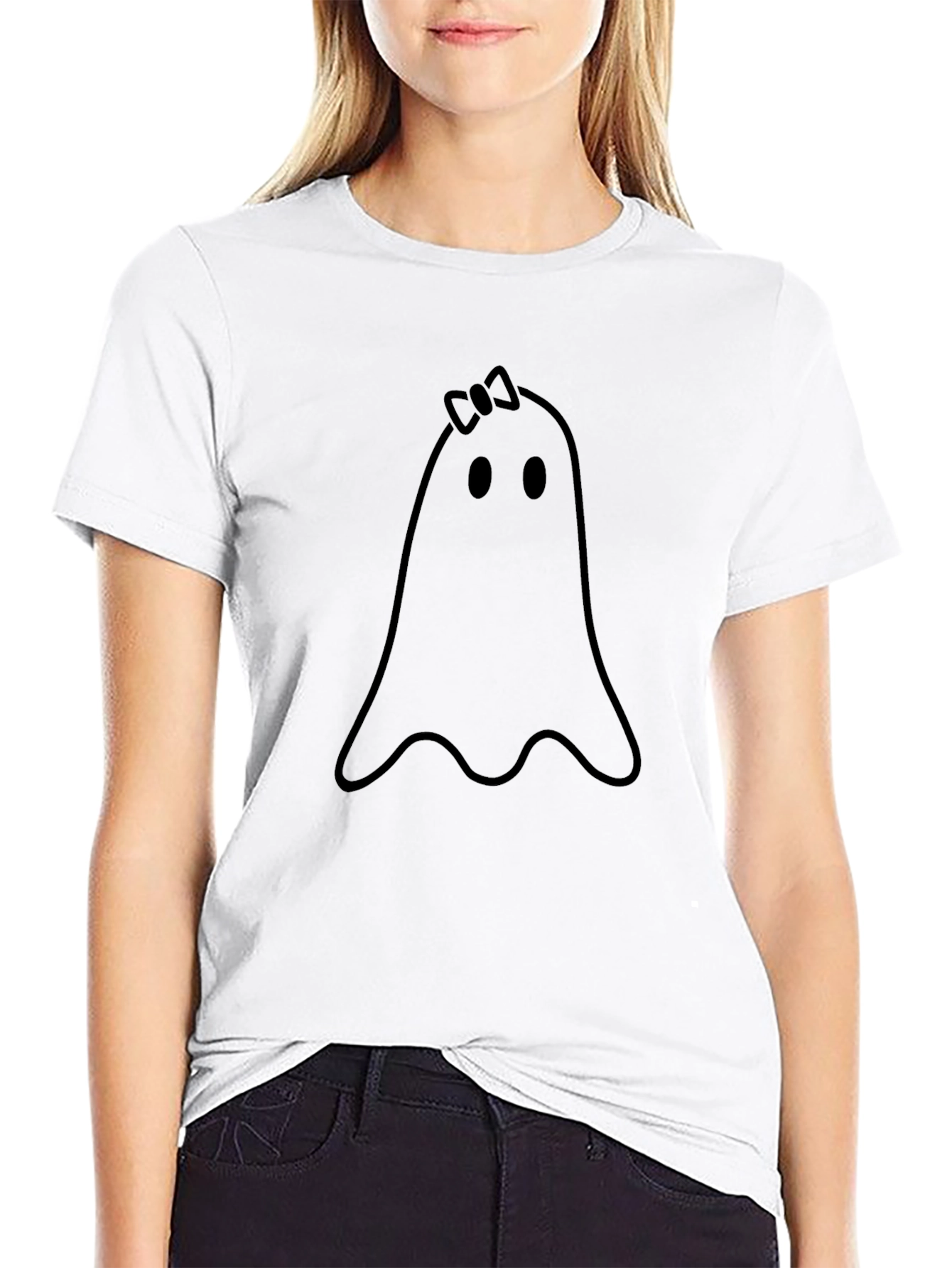 Cute Ghost Tee - Spooky Season Style