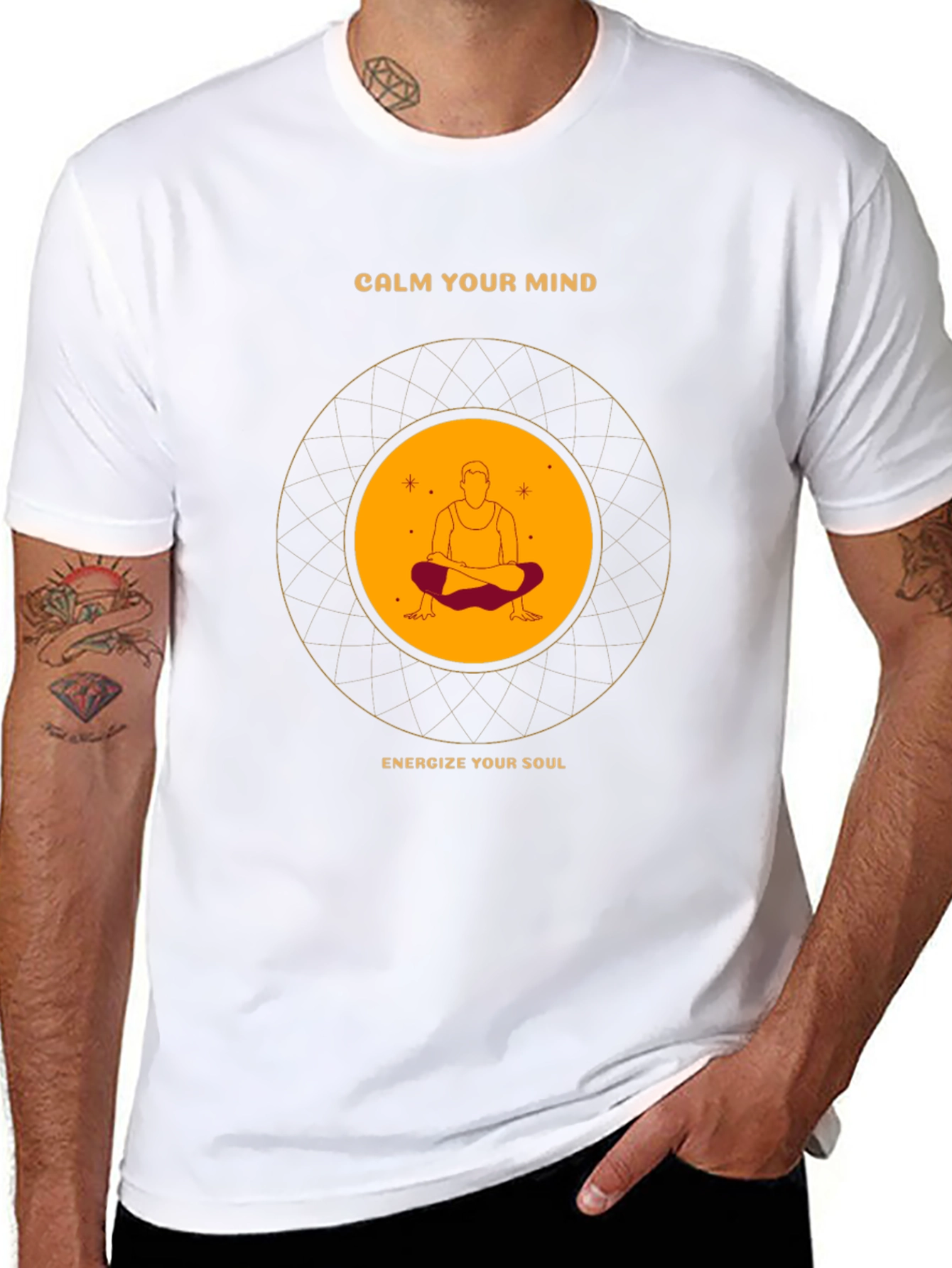 Mindful Meditation Graphic Tee - Calm Your Mind