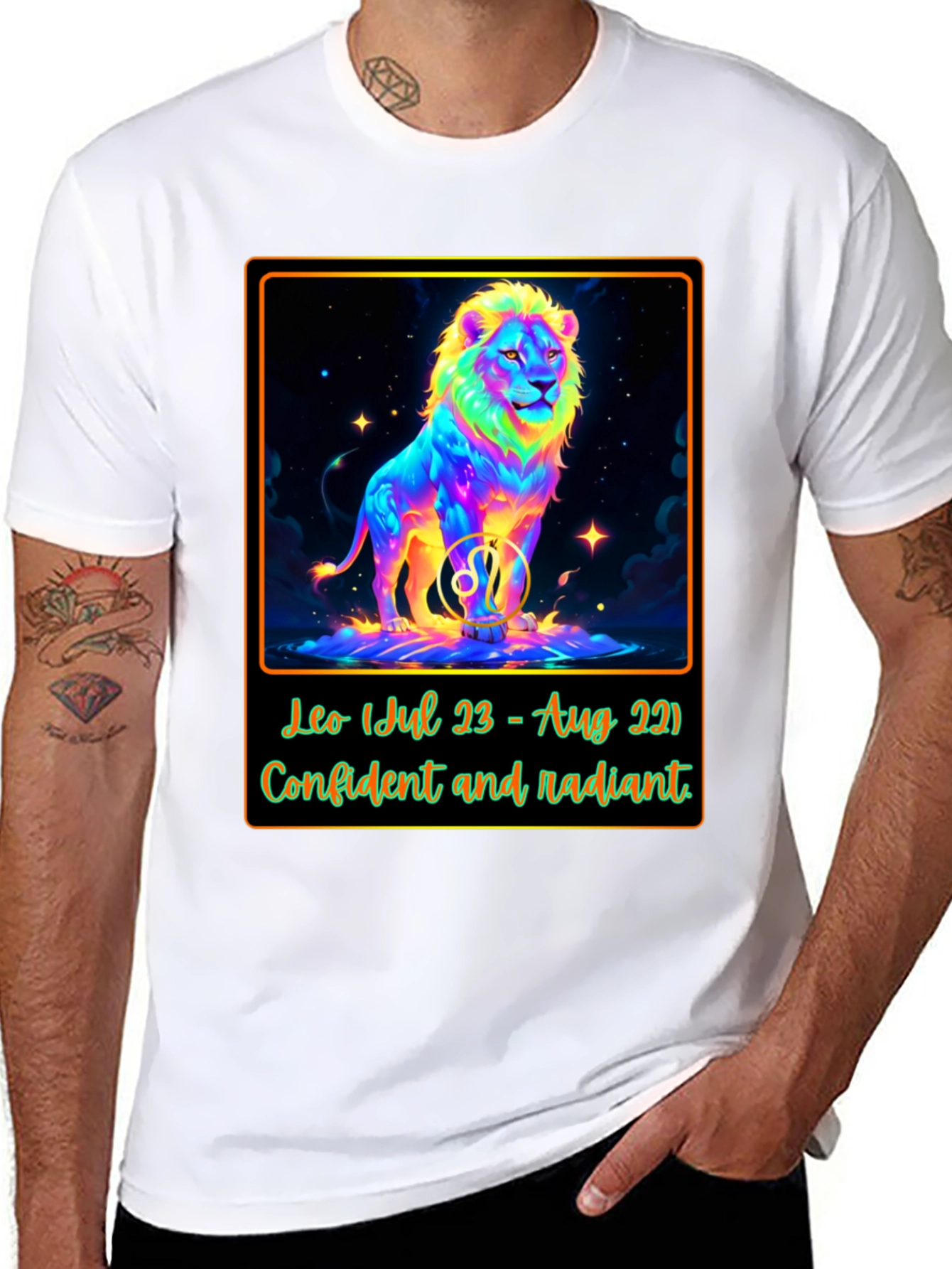 Leo Zodiac T-Shirt: Confident & Radiant Design