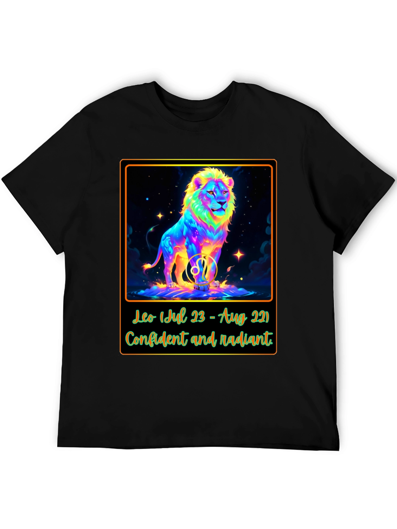 Leo Zodiac T-Shirt: Confident & Radiant Design