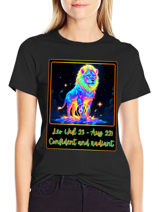 Leo Zodiac T-Shirt: Confident & Radiant Design