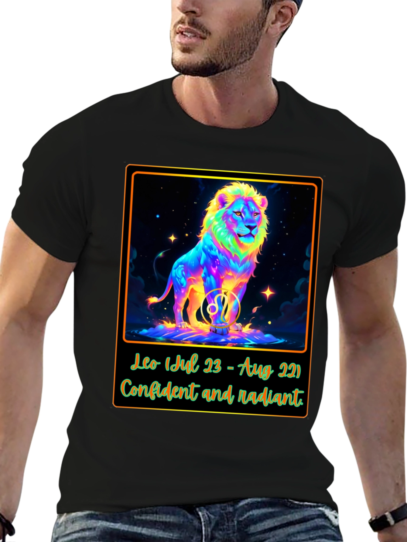 Leo Zodiac T-Shirt: Confident & Radiant Design