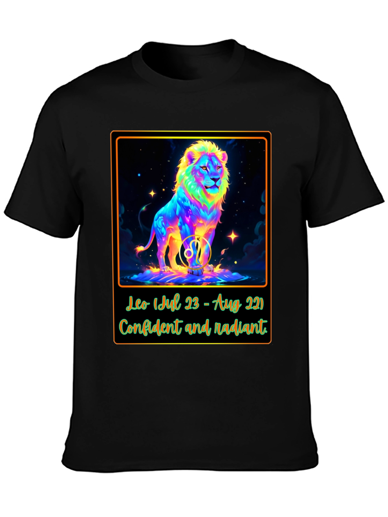 Leo Zodiac T-Shirt: Confident & Radiant Design