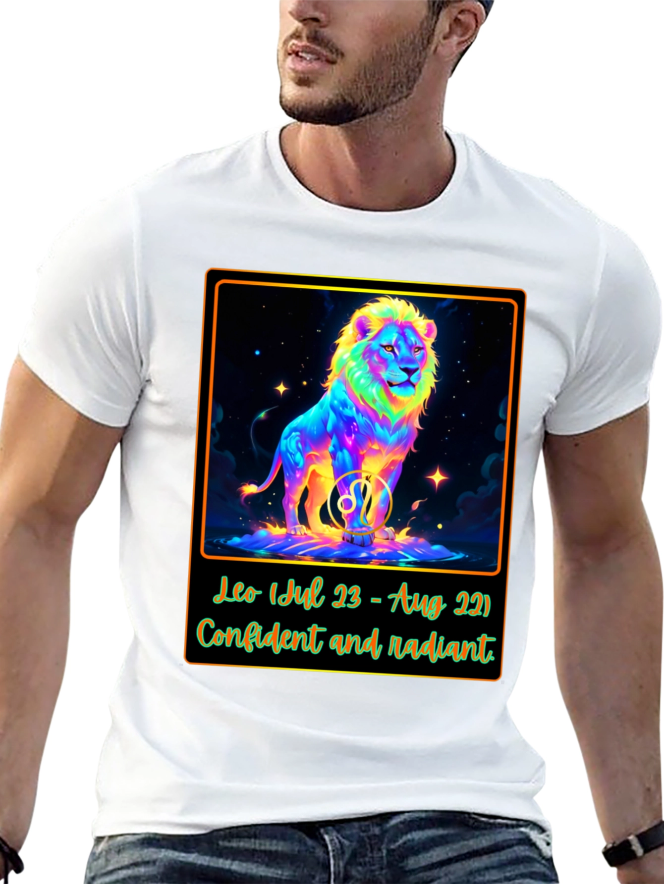 Leo Zodiac T-Shirt: Confident & Radiant Design