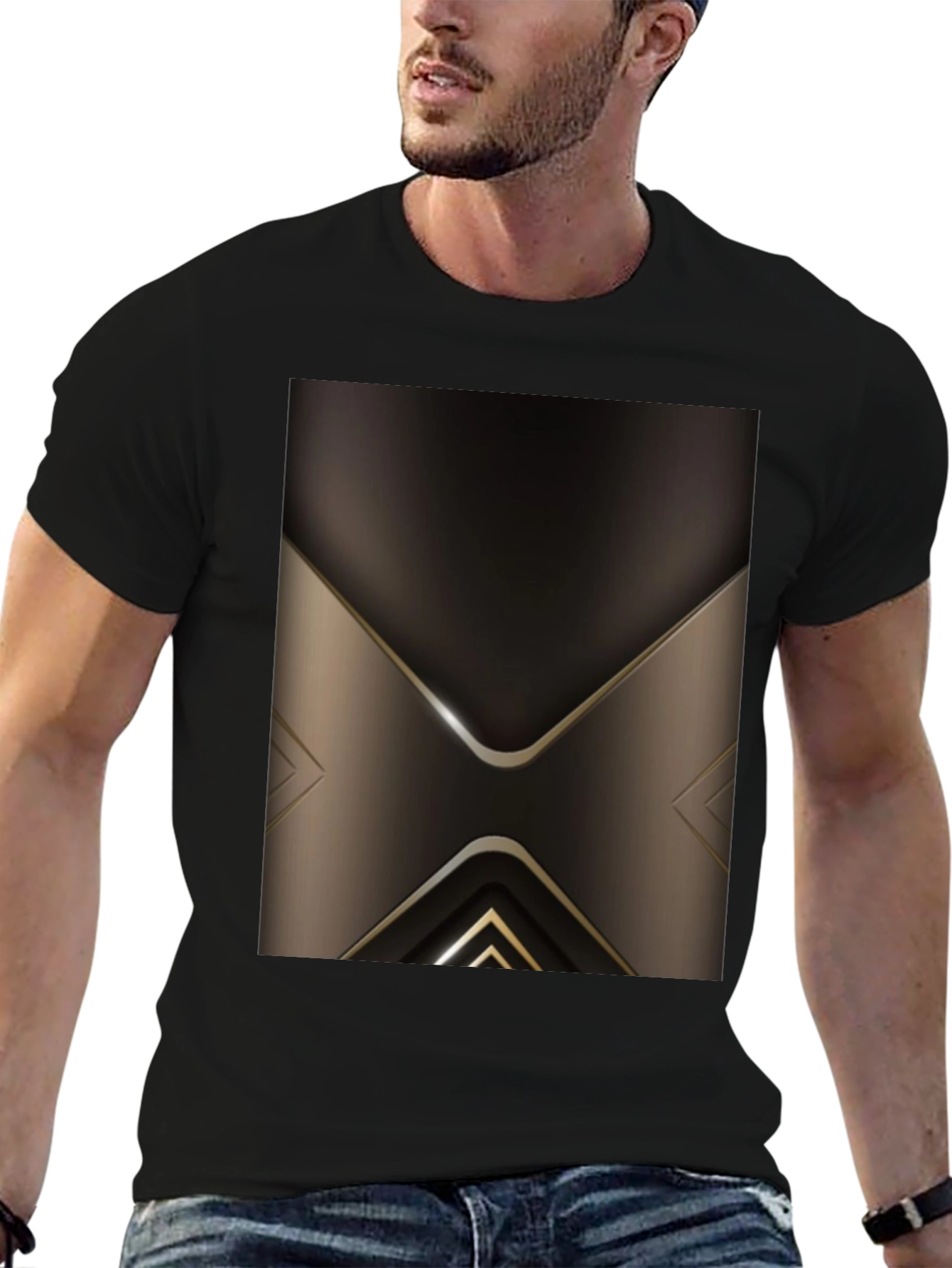 Modern Geometric T-Shirt - Abstract Design