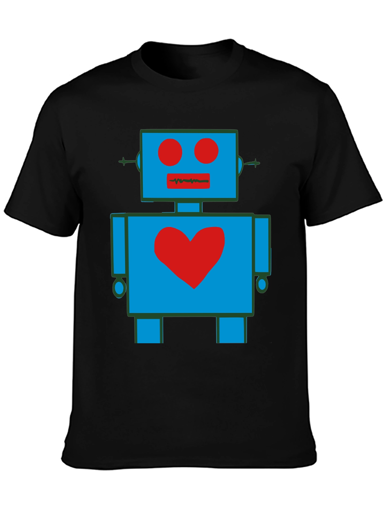 Robot Heart Graphic T-Shirt